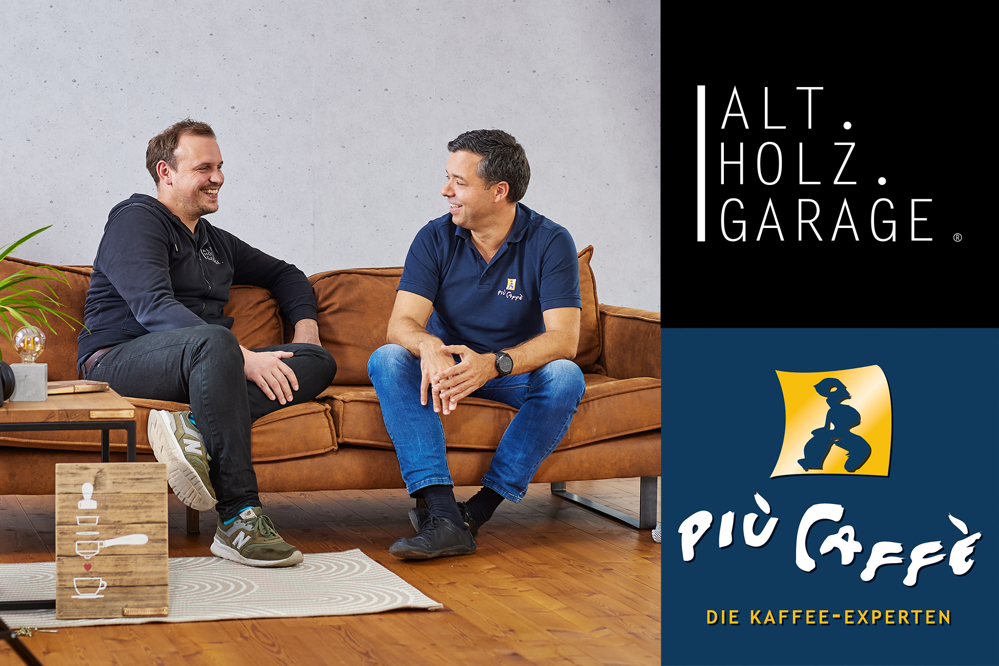 Die Barista-Bar ist ein gemeinsames Projekt von der Alt. Holz. Garage. und piu caffe